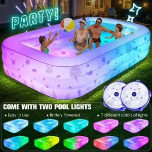 Inflatable Pool with Seat