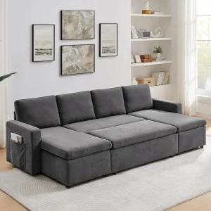 Futon Sofa Bed with Storage