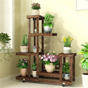 6-Tier Wood Plant Stand